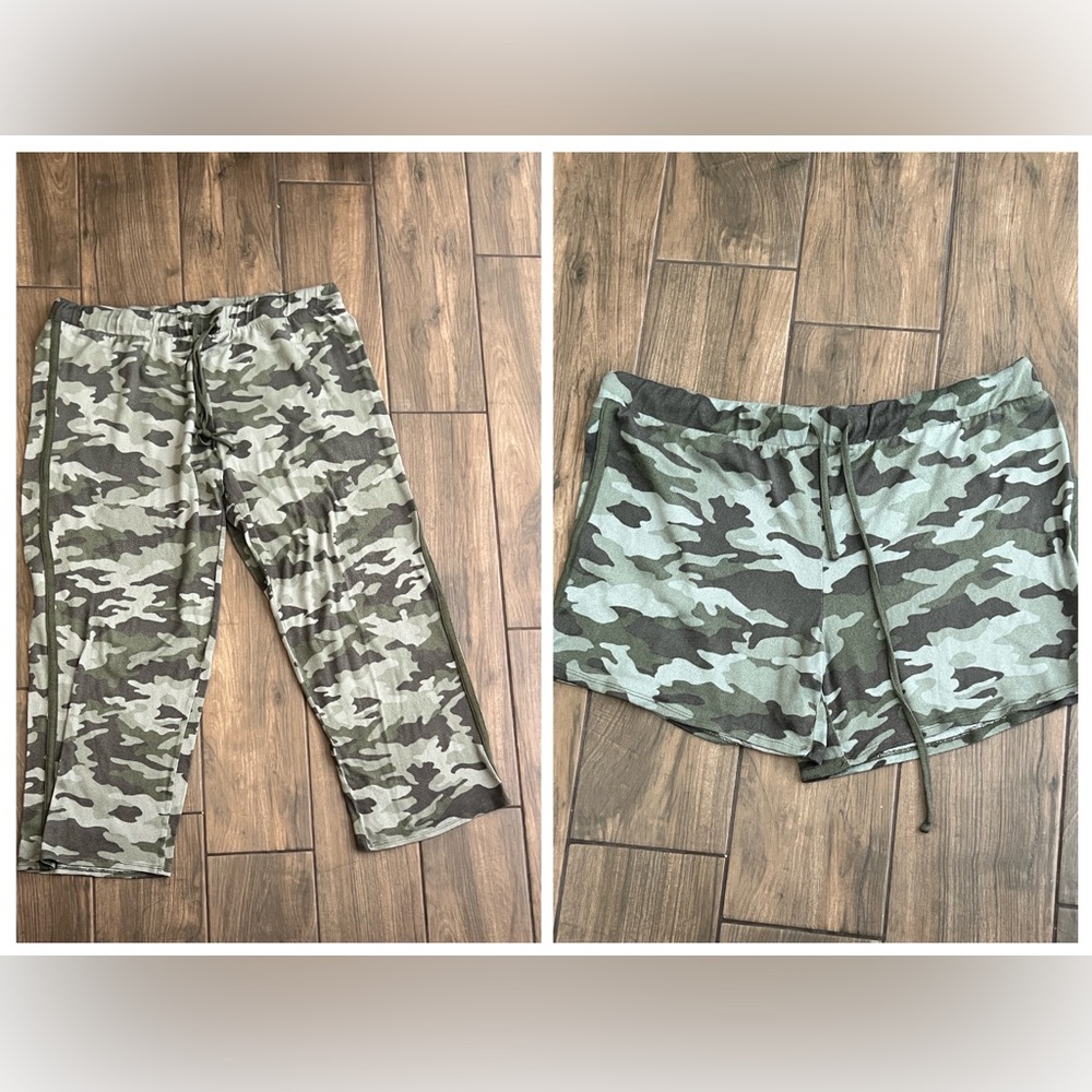 Lucky Brand - 4 Piece Set Camouflage Lounge Set - Picture 3 of 16